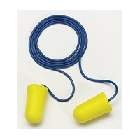 3M 312-1224 3M Large Single Use E-A-R TaperFit 2 Tapered Foam Corded Earplugs